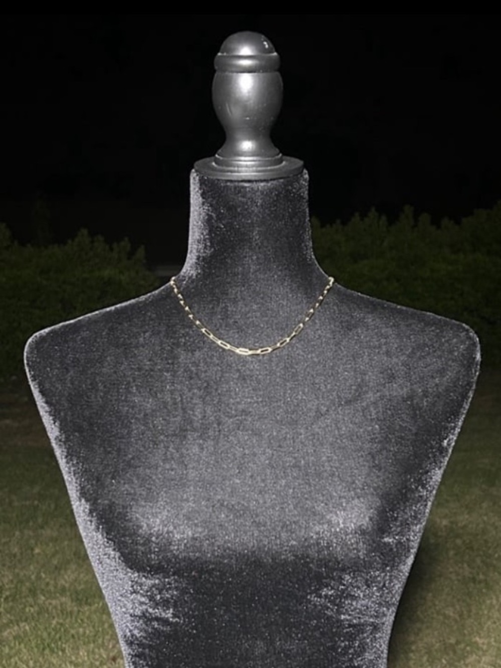 New gold necklace